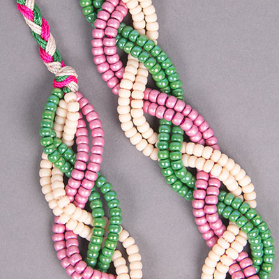 Bella Braid Necklace Garden Tea Party